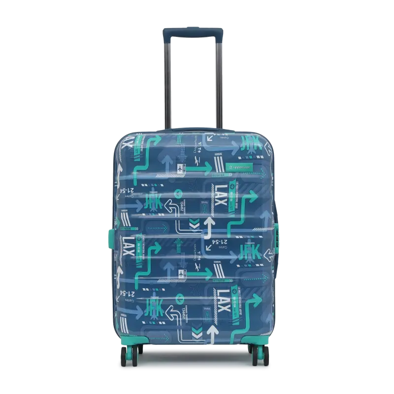 UPPERCASE JFK DENIM MEDIUM HARD LUGGAGE TROLLEY BAG