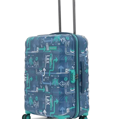 UPPERCASE JFK DENIM MEDIUM HARD LUGGAGE TROLLEY BAG